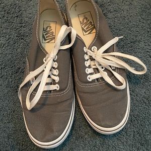 Grey Vans Authentic Lo Pro Skate Shoe